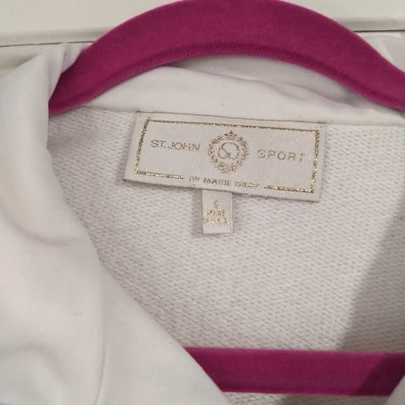 Vintage St. John Sport Pullover Drawstring Sweatshirt - Picture 3 of 8
